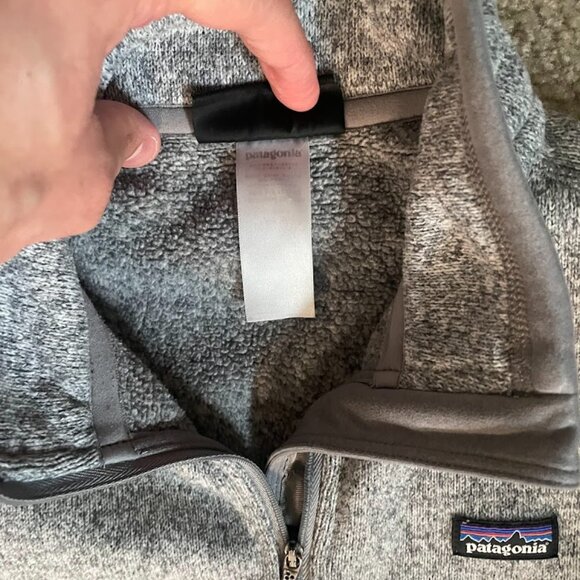 PATAGONIA Women's Extra Small (XS) Gray Better Sweater 1/4 Zip - Style 25618 - Picture 4 of 5